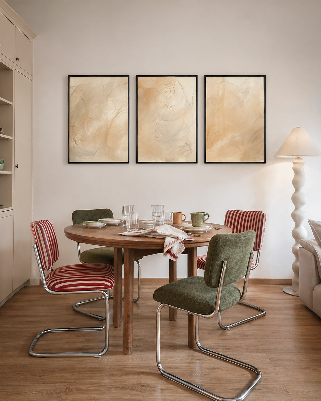 Zwevende lijnen Posterset