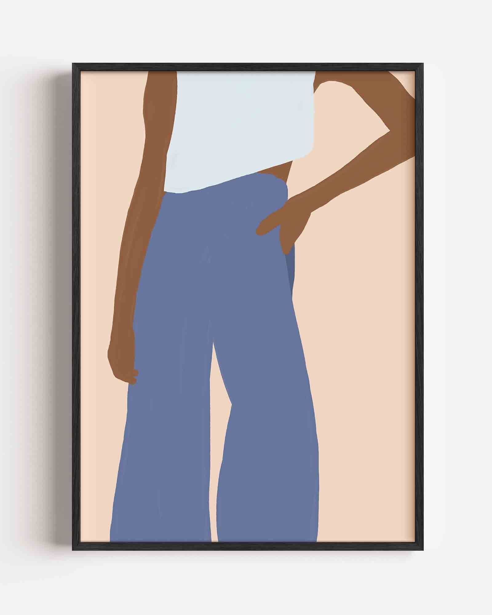 Stijlvolle figuur Poster