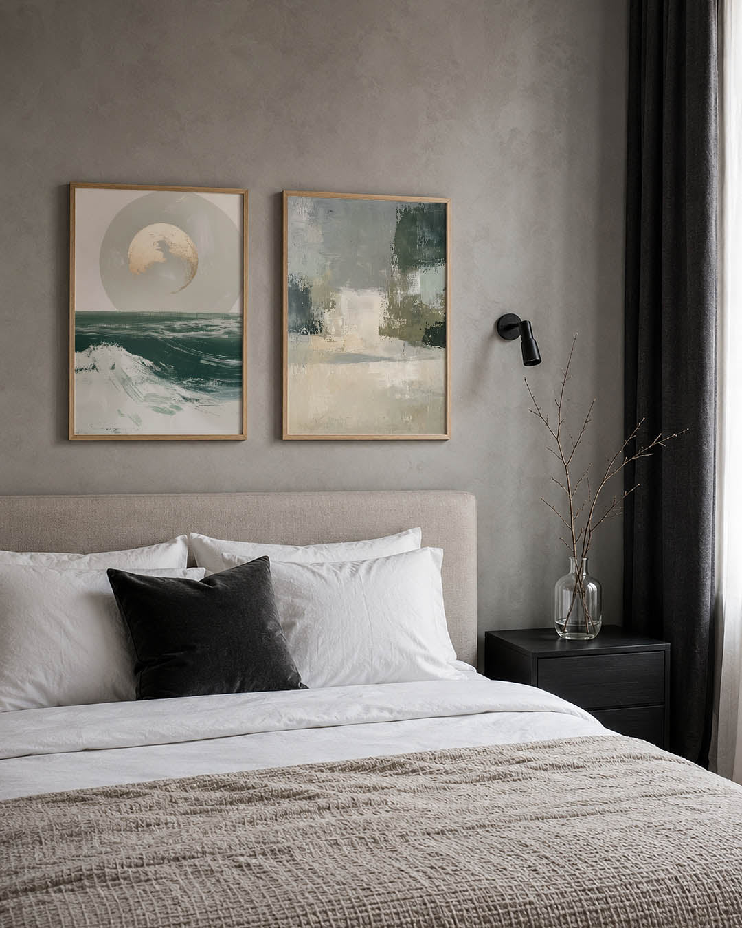 Zee en maan Posterset