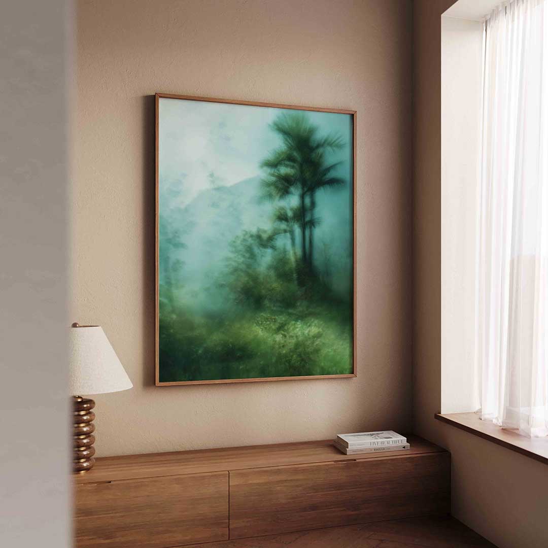 Mistige bomen Poster