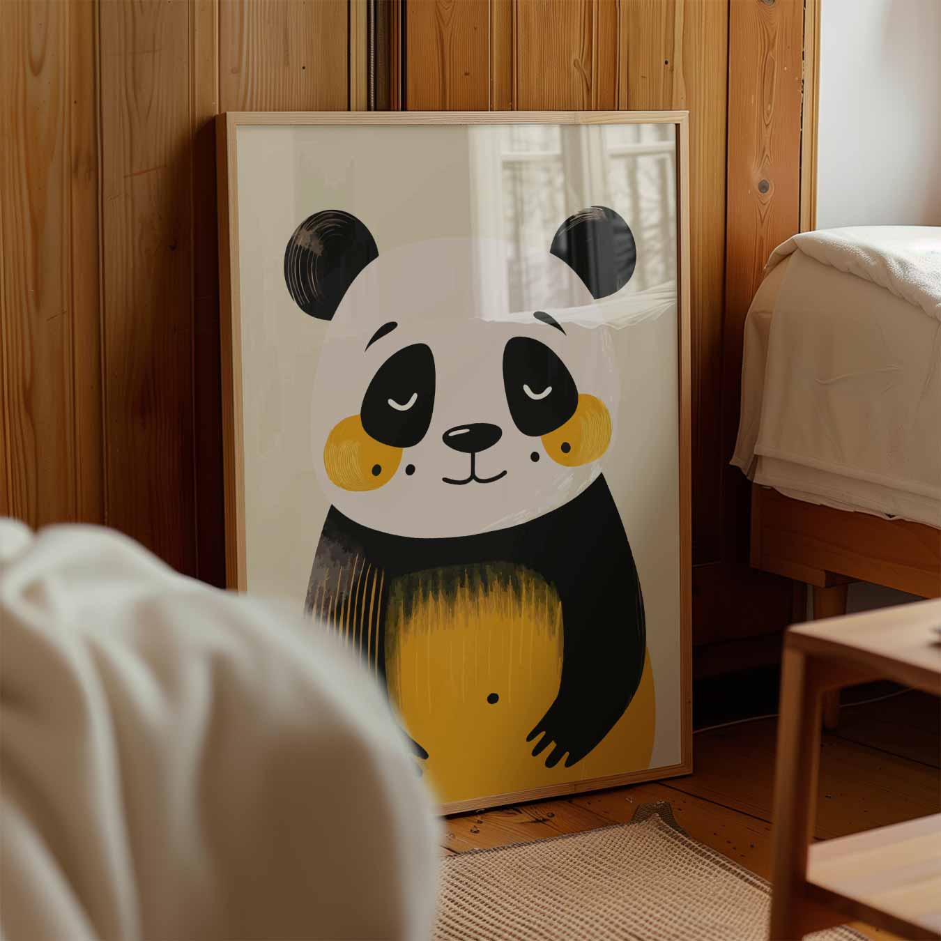 Schattige Dromerige Panda Poster-WallArtistic