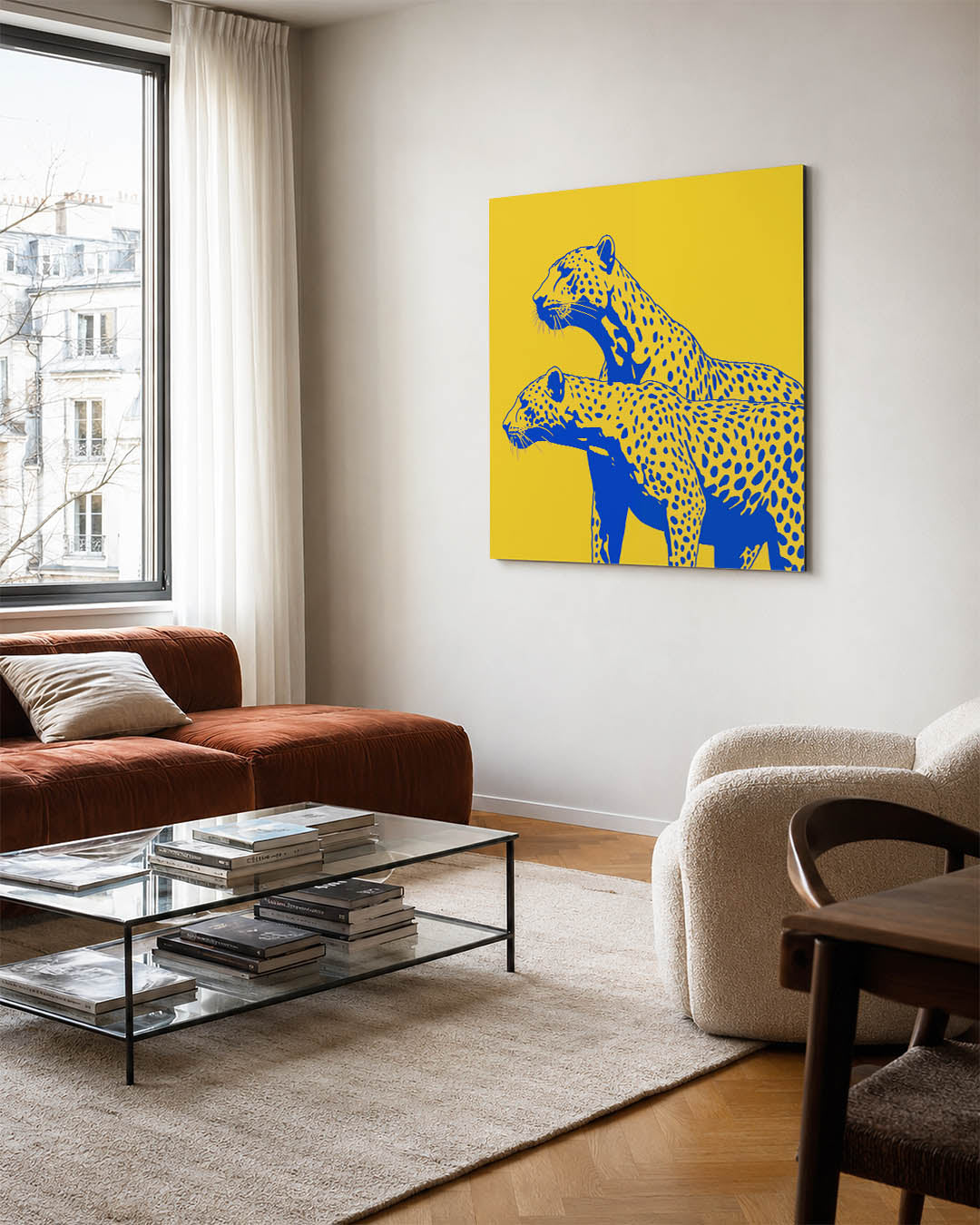 Gestileerde luipaarden Kunstwerk