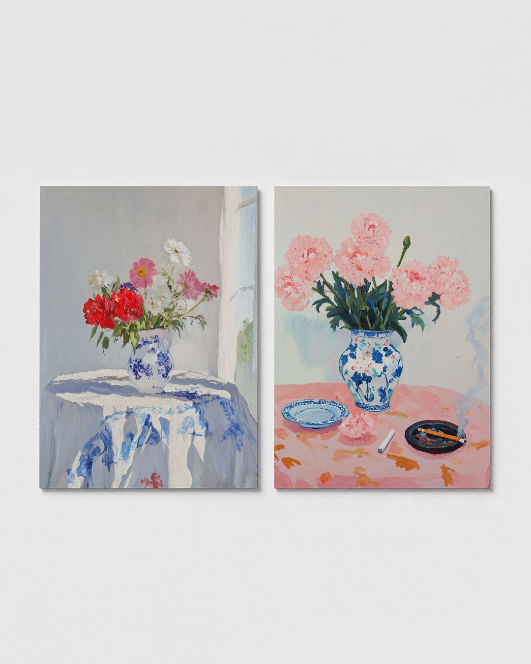 Bloemrijke sereniteit Posterset