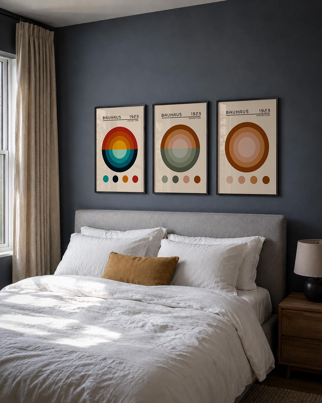 Kleurrijke cirkelcompositie Posterset
