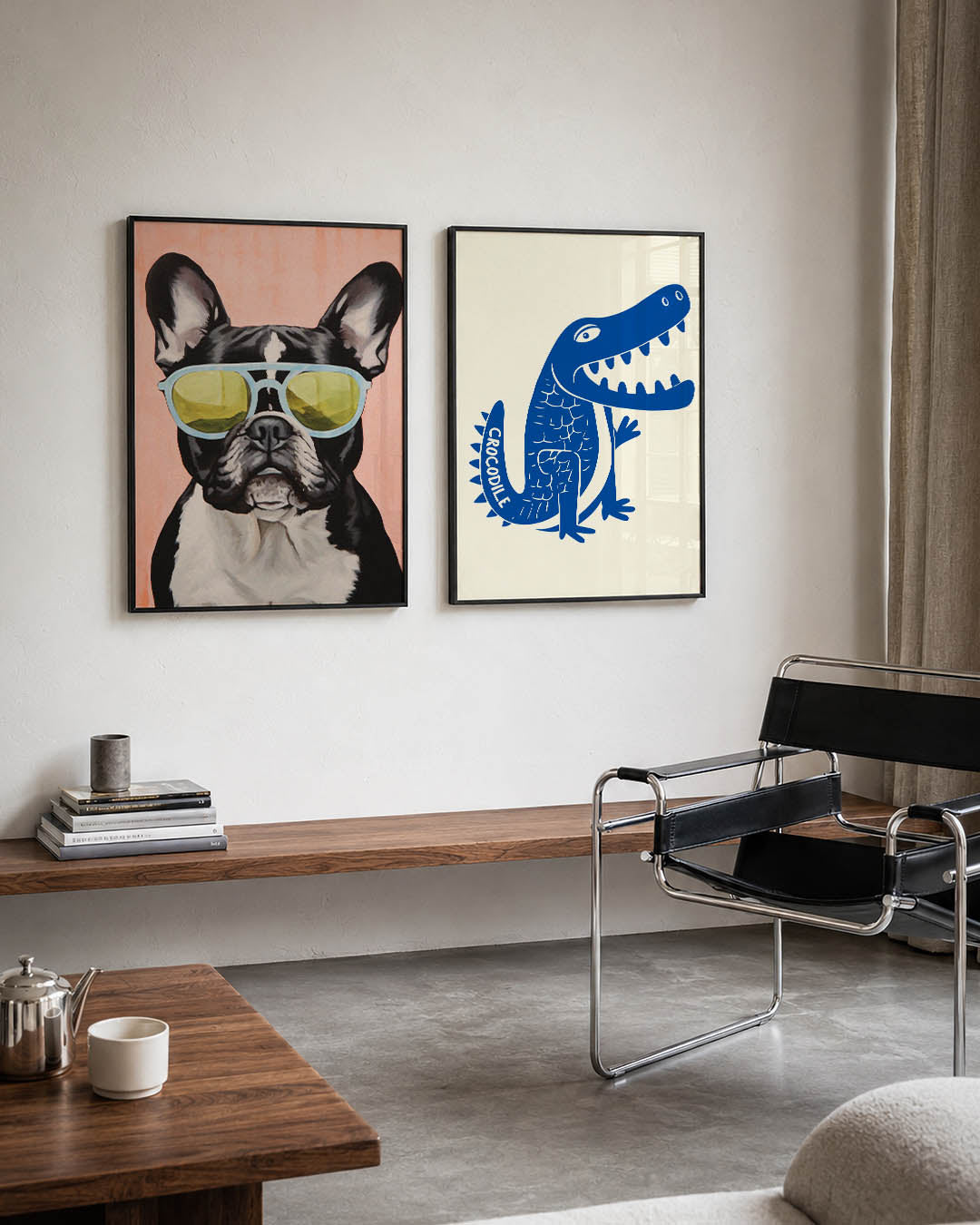 Hond met zonnebril Posterset