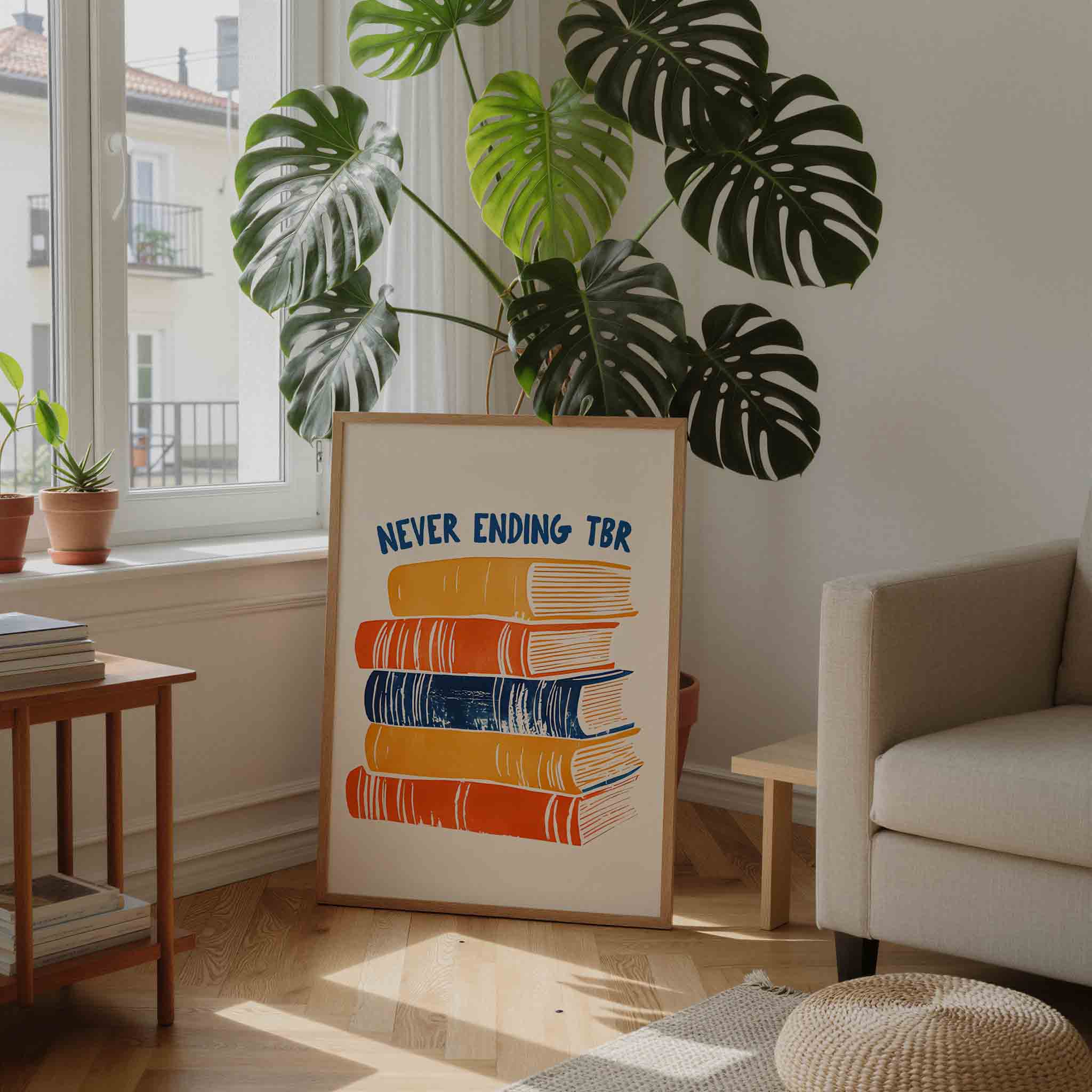 Stapel boeken Poster