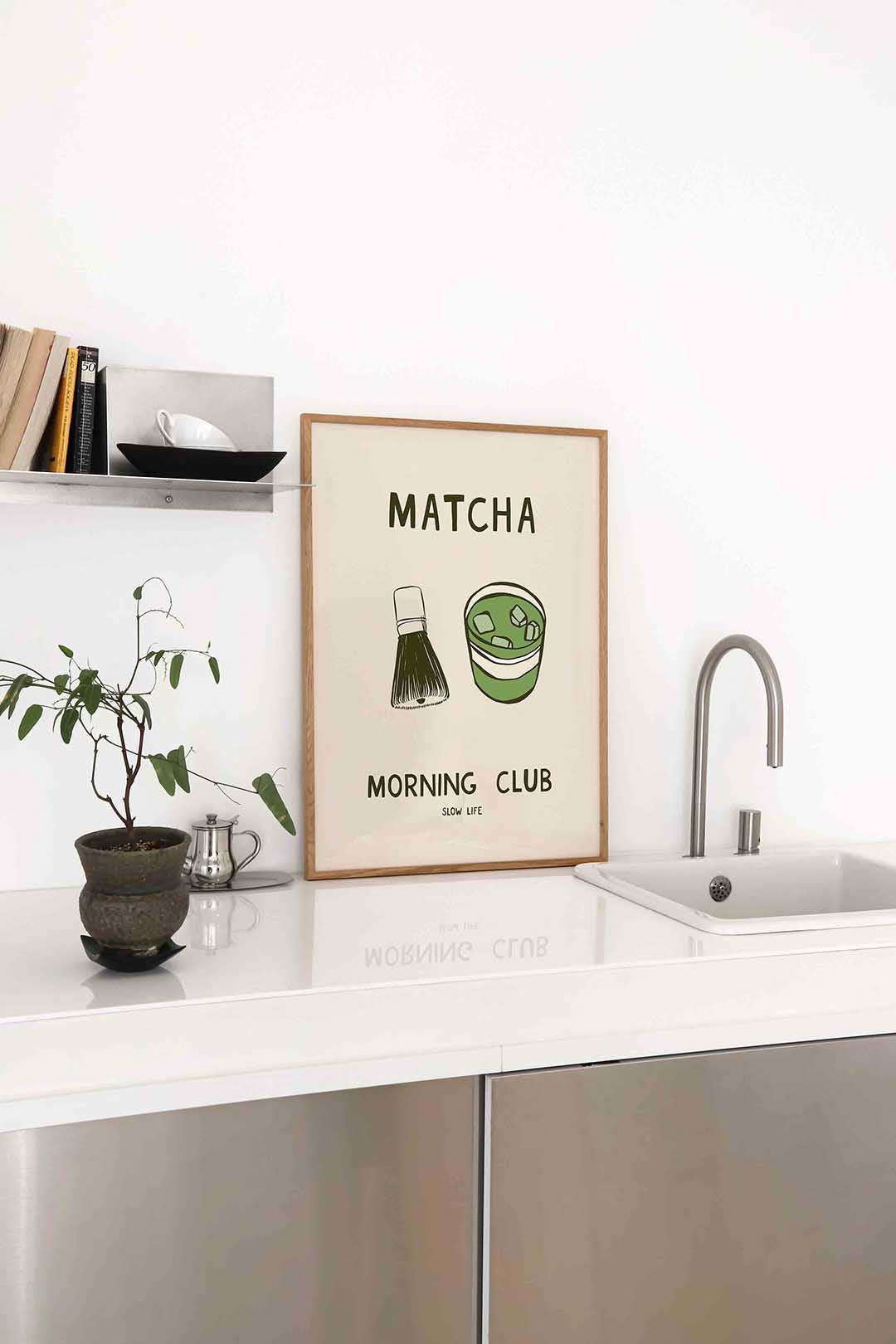 Matcha morning club Poster