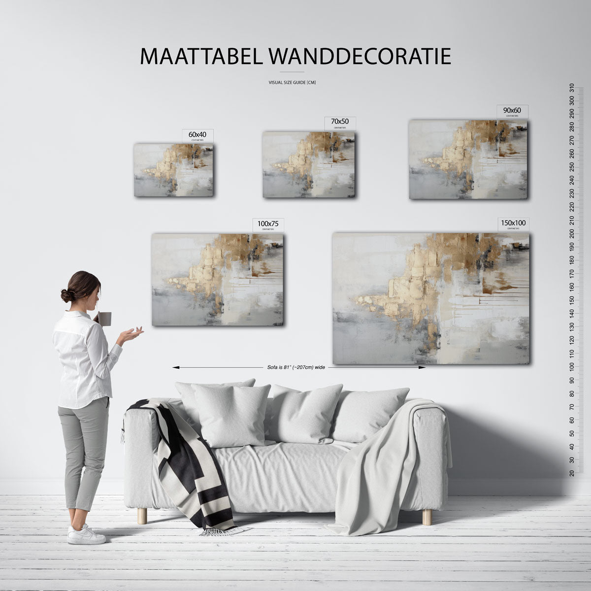 Gelaagde texturen Kunstwerk