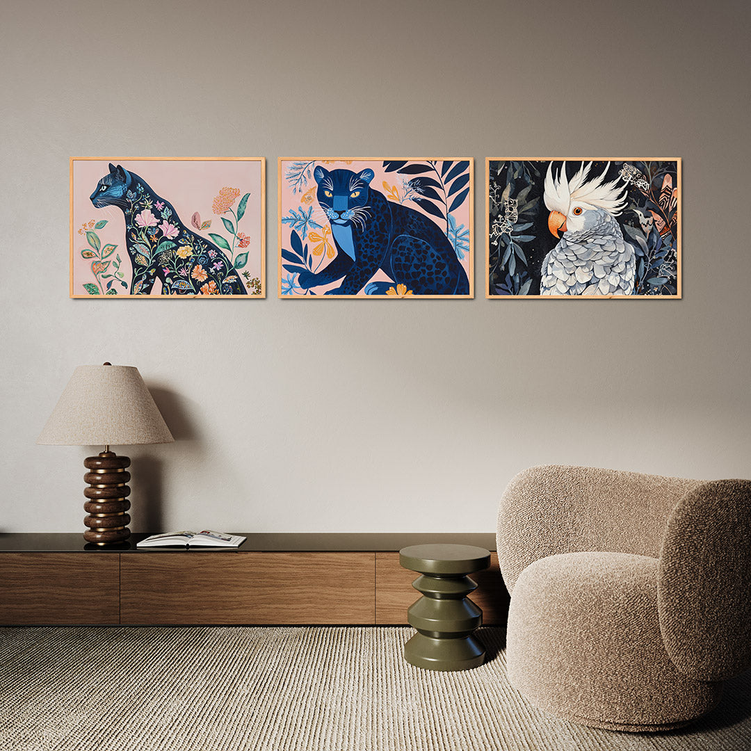 Flora en feline Posterset