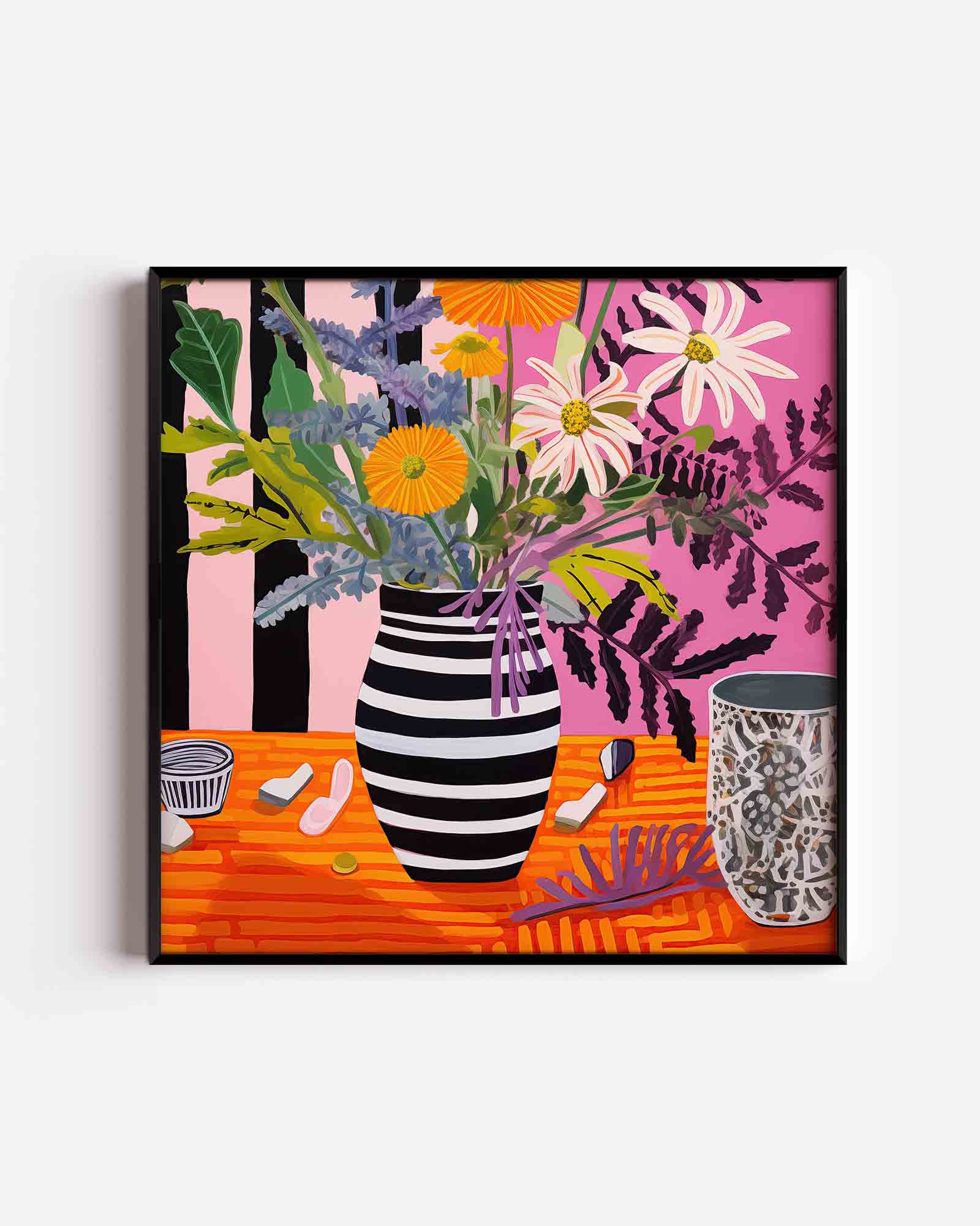 Bloemen in vaas Poster