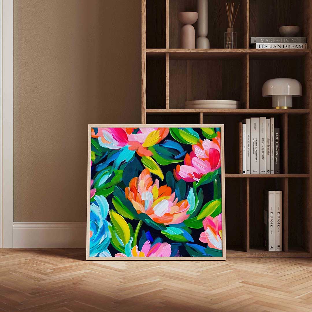Bloemen en bladeren Poster