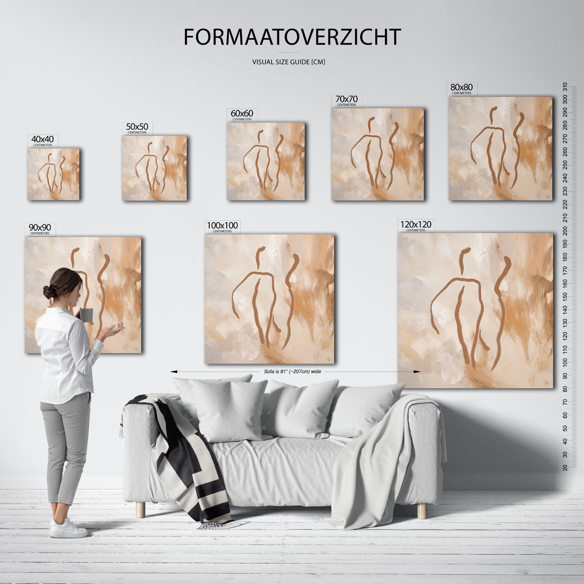 Abstracte figuren Poster