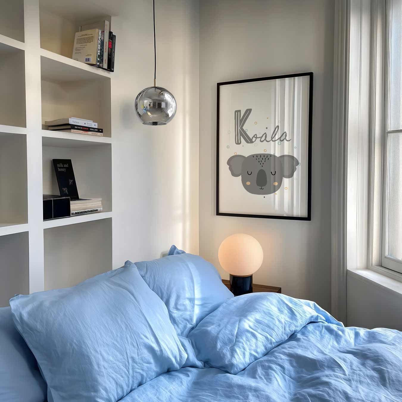 Schattige Koala Slaapkamer Poster-WallArtistic