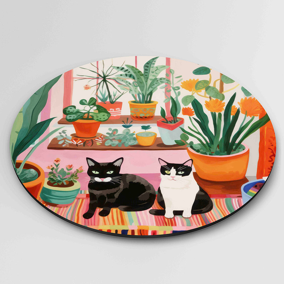 Planten en katten Muurcirkel
