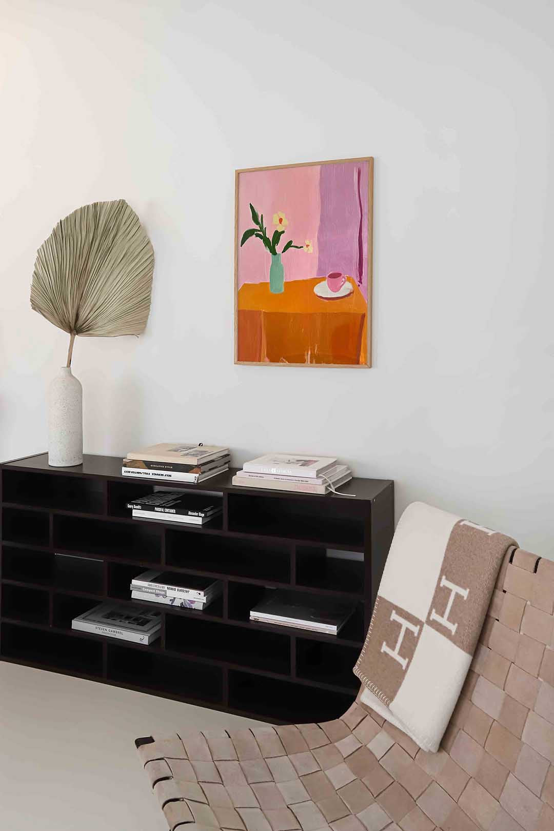 Bloemen en kopje Poster