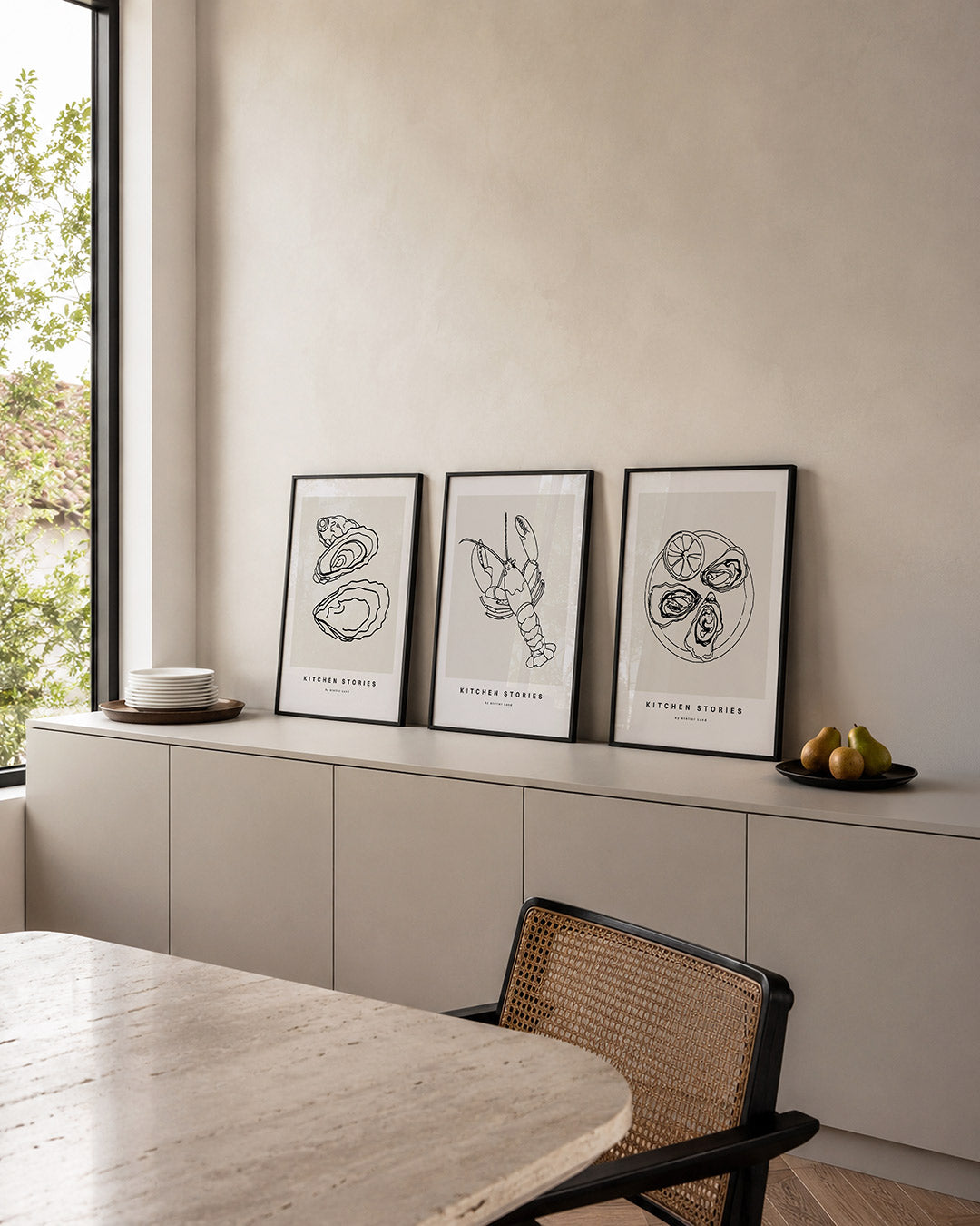 Lijnenspel en vormen Posterset