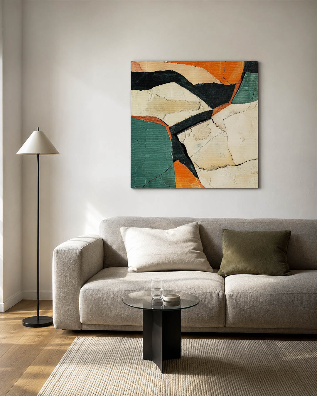 Dynamische vormen Kunstwerk