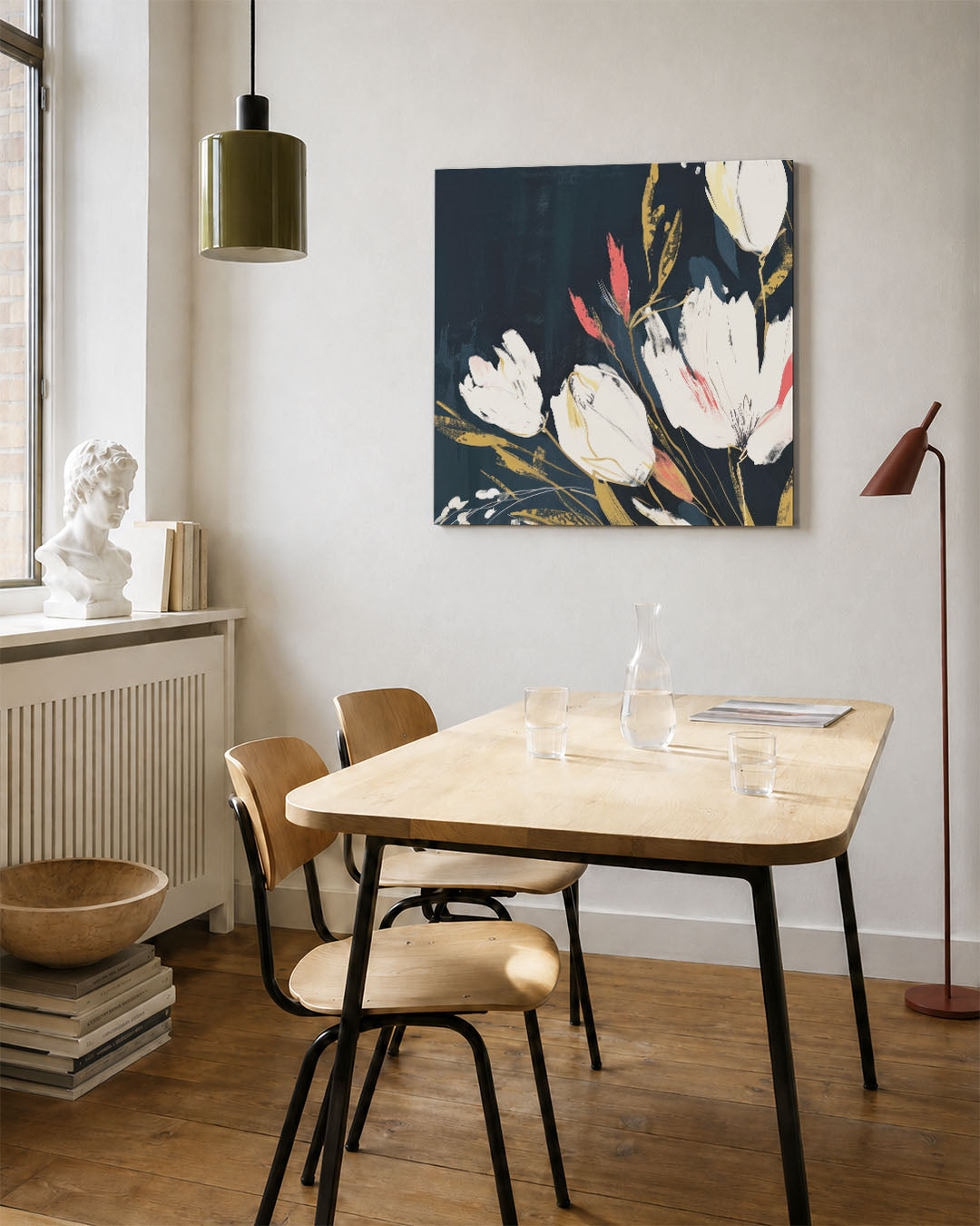 Bloemrijke expressie Kunstwerk