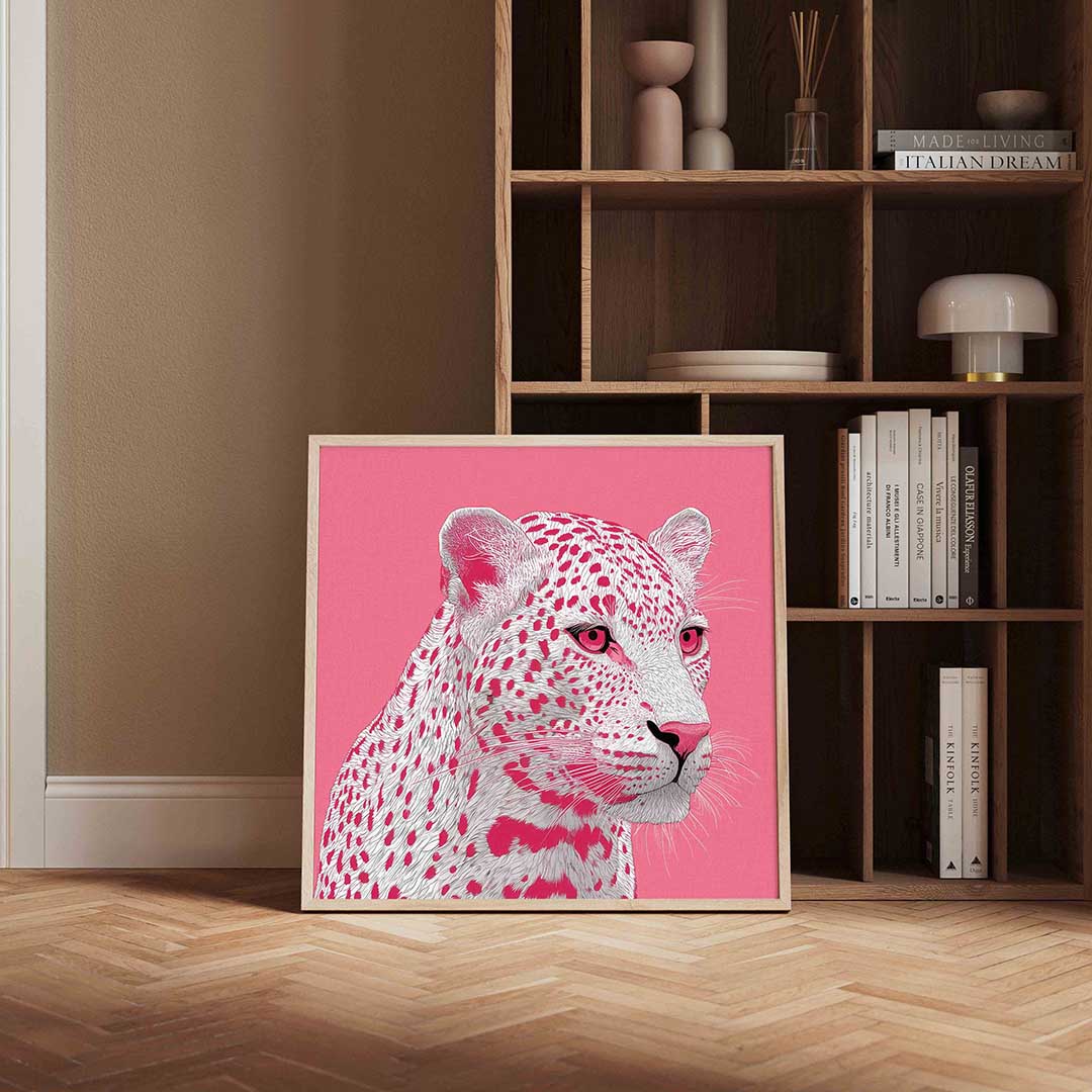 Roze luipaard Poster
