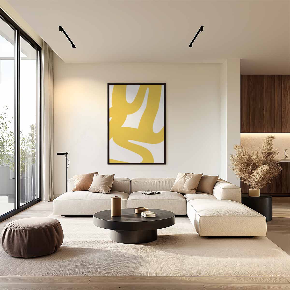 Zonnige Kronkelingen Kunstwerk-canvas-dibond-plexiglas-wanddecoratie-WallArtistic