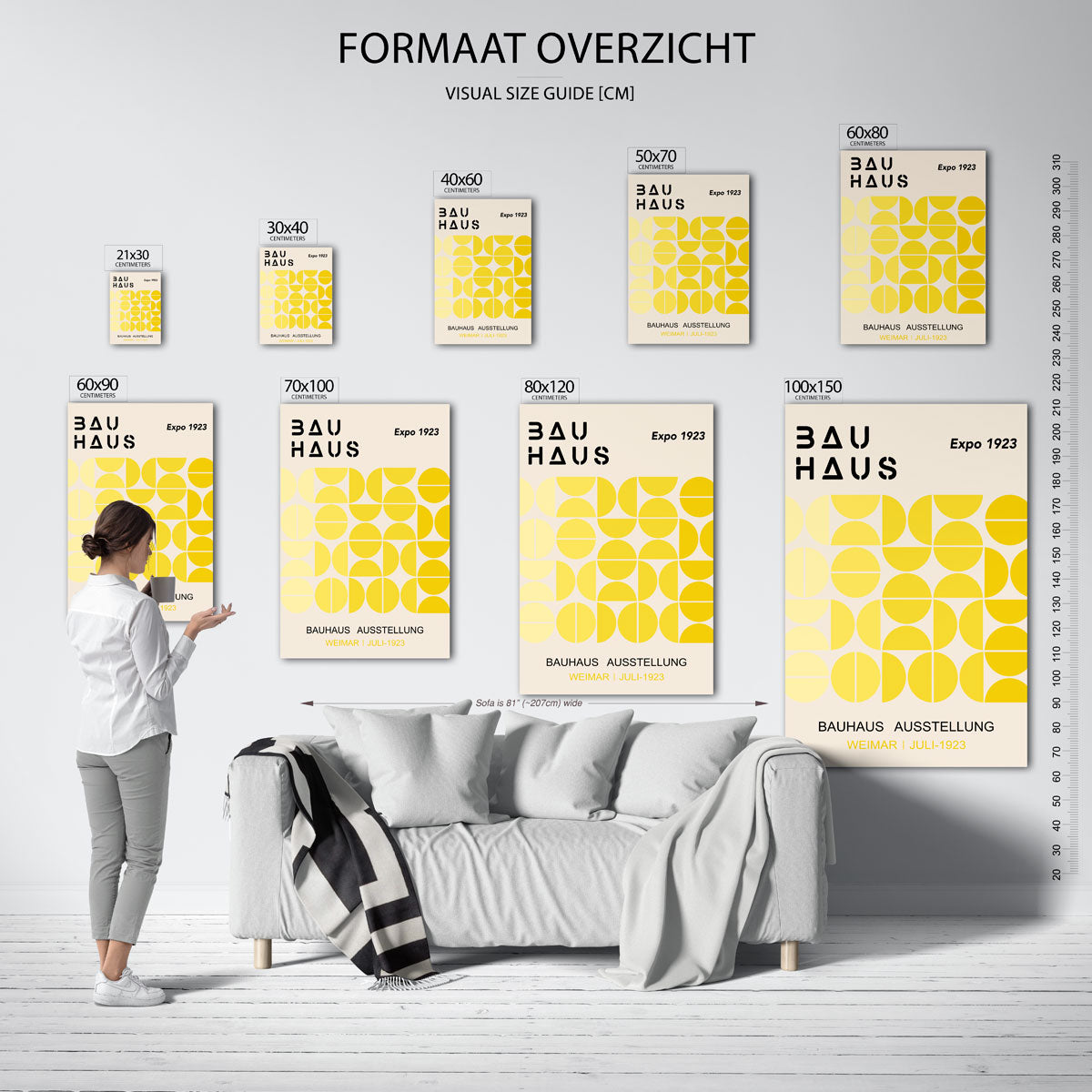 Geometrisch ritme Poster