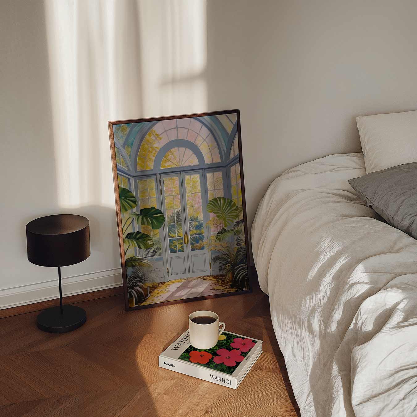 Dromerige Serre Met Planten Poster-WallArtistic