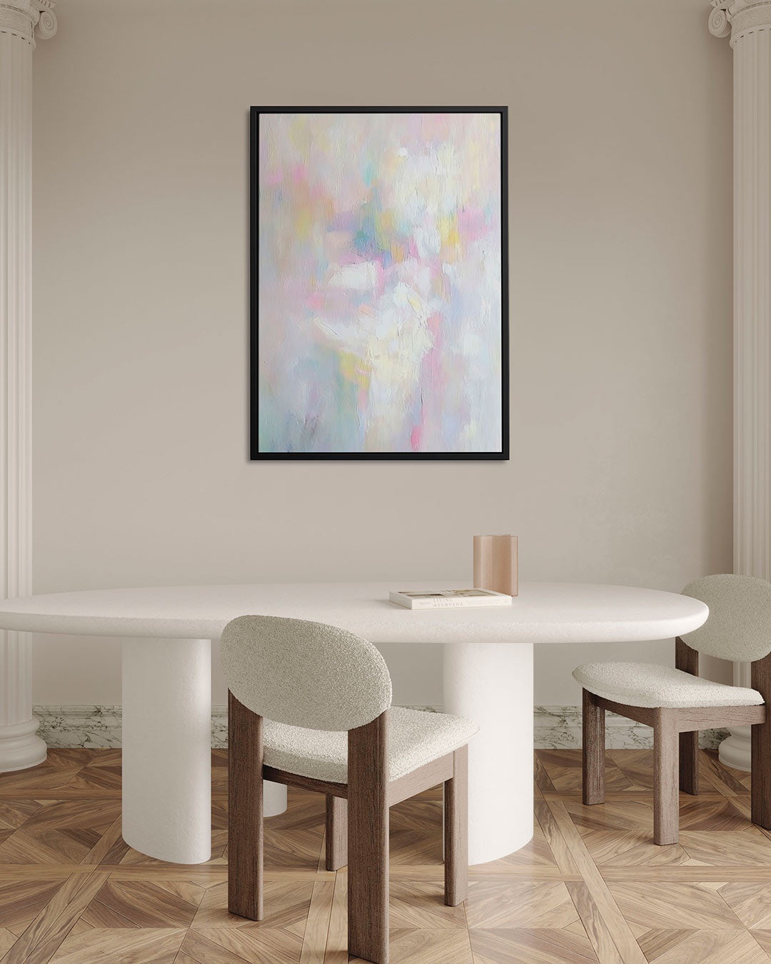 Zachte kleurencompositie Kunstwerk