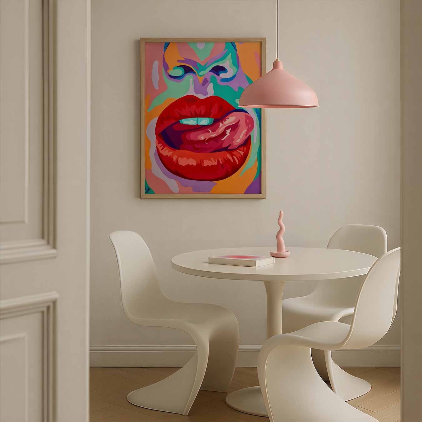 Mondkunst Pop Art Poster-WallArtistic