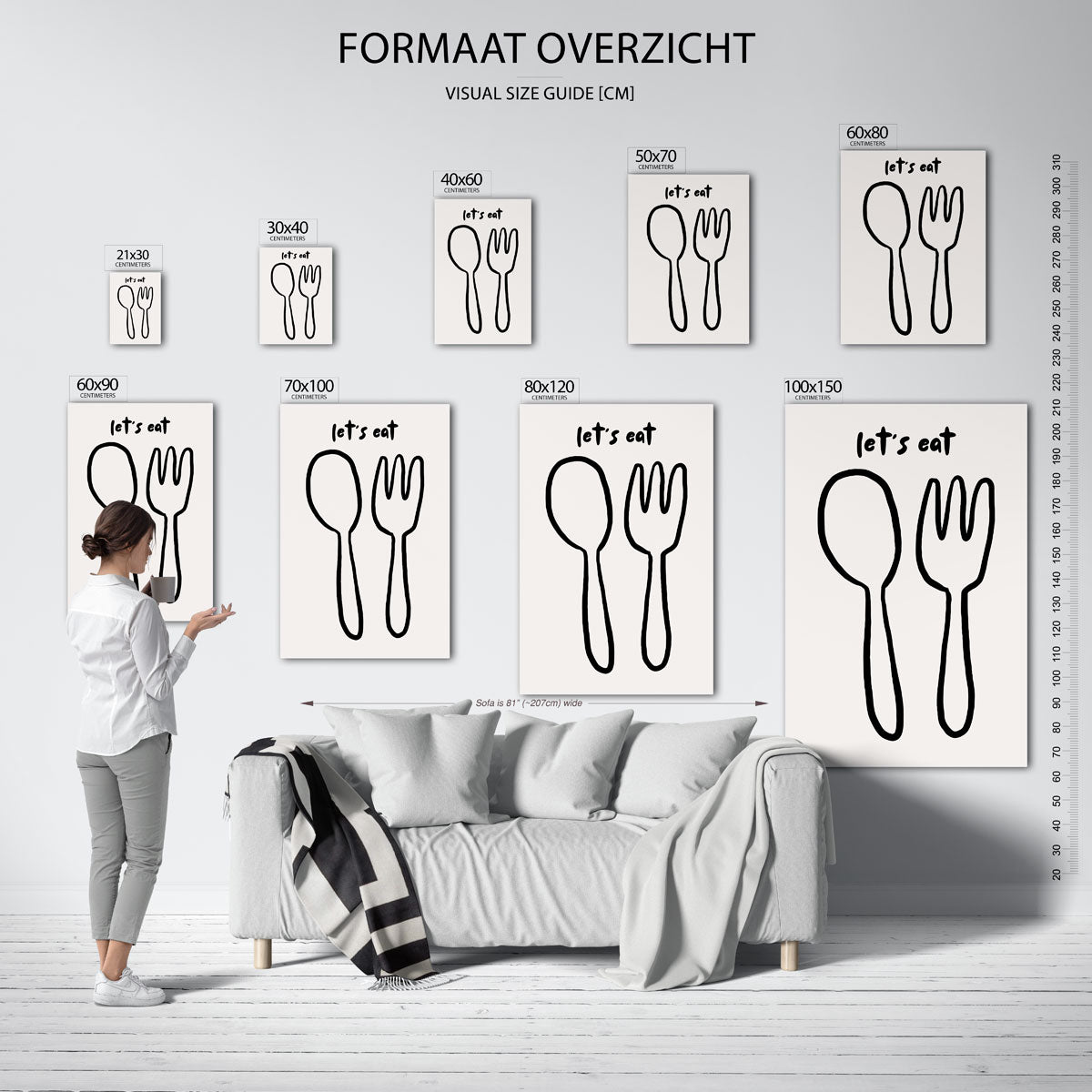 Bestek illustratie Poster