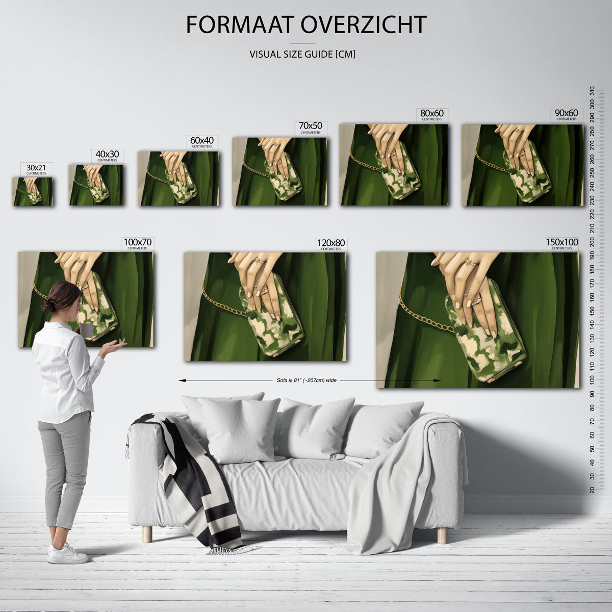 Handtas en handen Poster