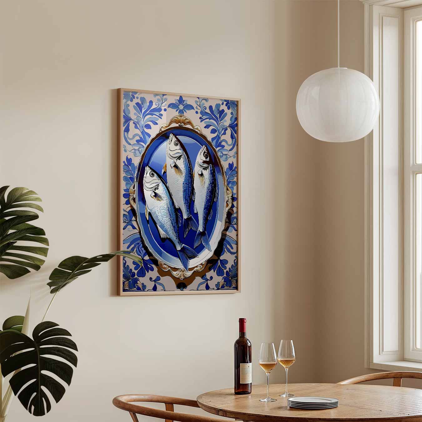 Klassieke Visservant Poster-WallArtistic