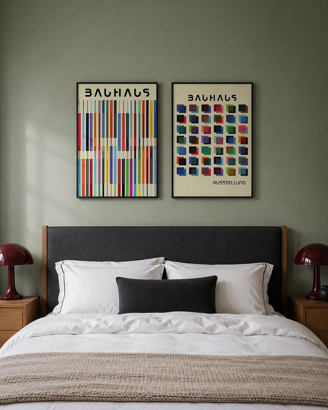 Kleurrijke lijnen Posterset