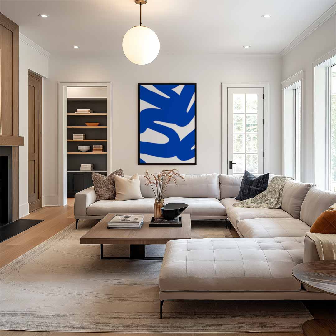 Blauwe Golven Kunstwerk-canvas-dibond-plexiglas-wanddecoratie-WallArtistic