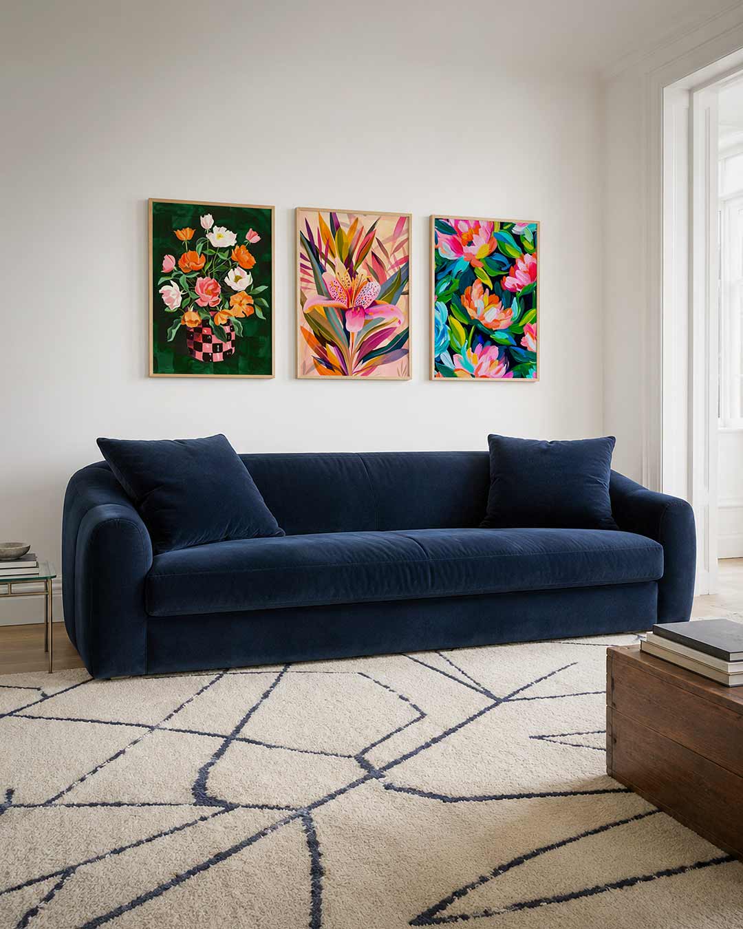 Bloemenpracht in vaas Posterset