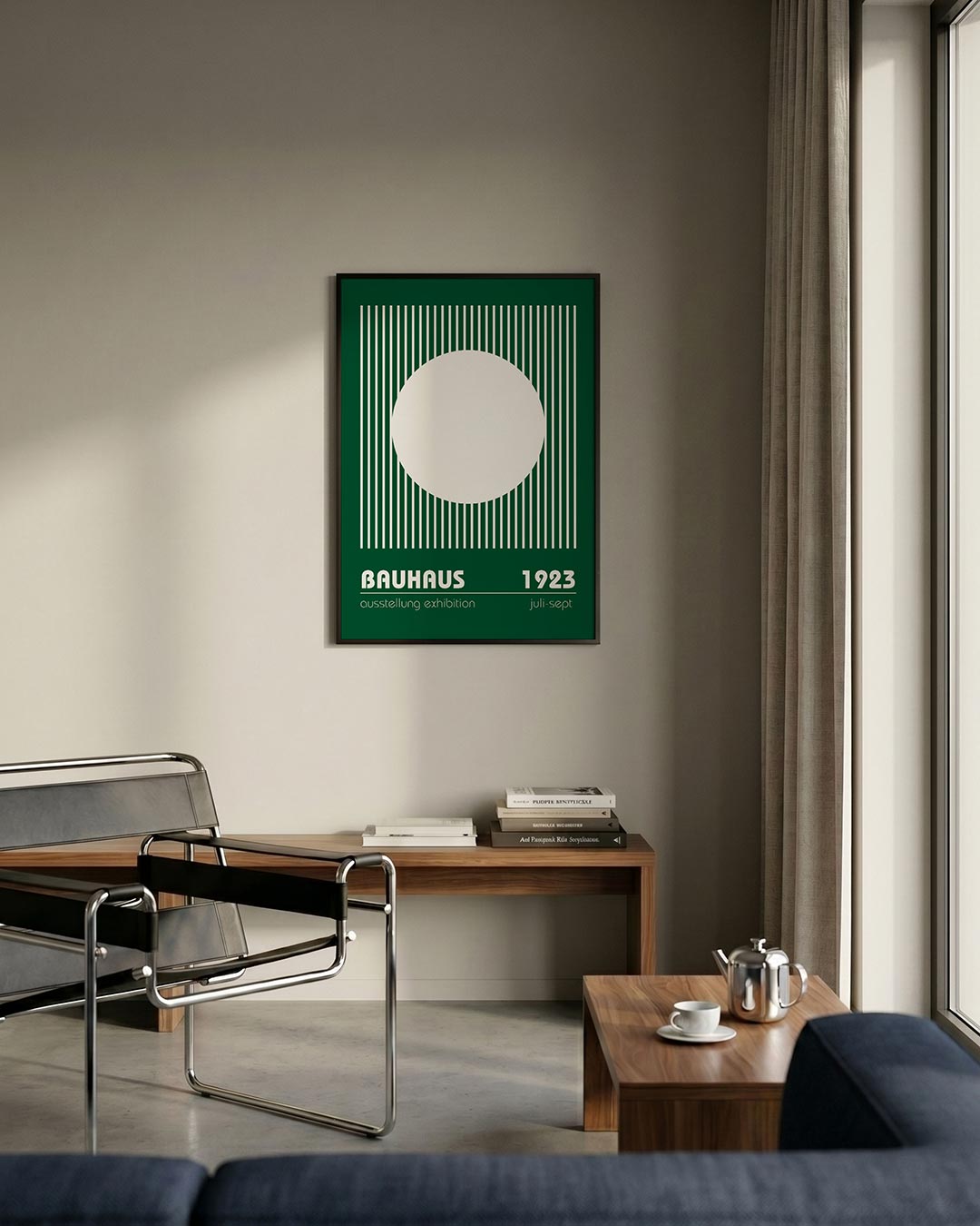 Cirkel en lijnen Poster