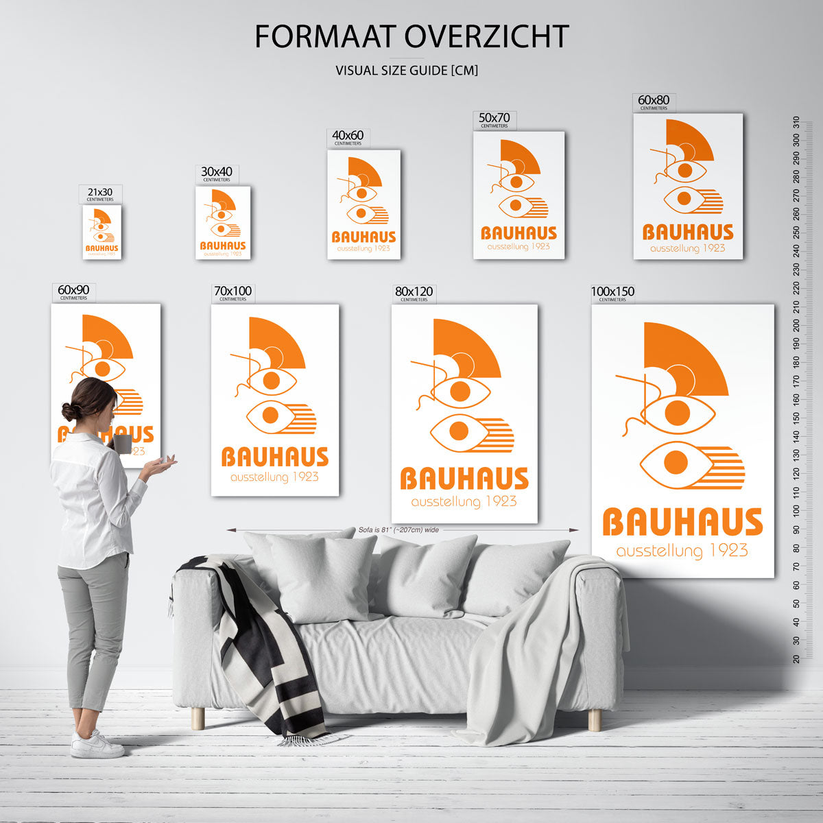 Oogvormen en lijnen Poster