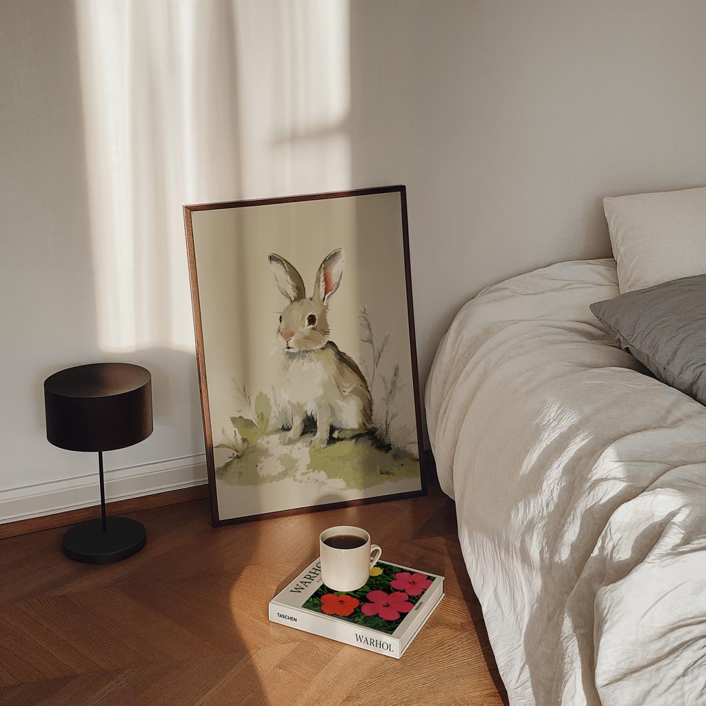 Schattige Konijnenposter-WallArtistic
