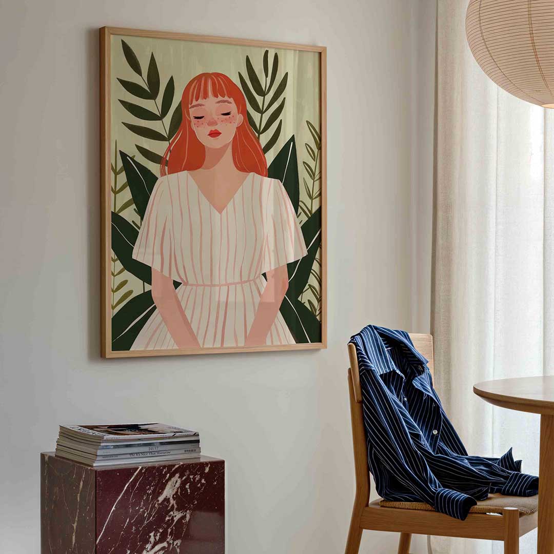 Vrouw met rode haren Poster