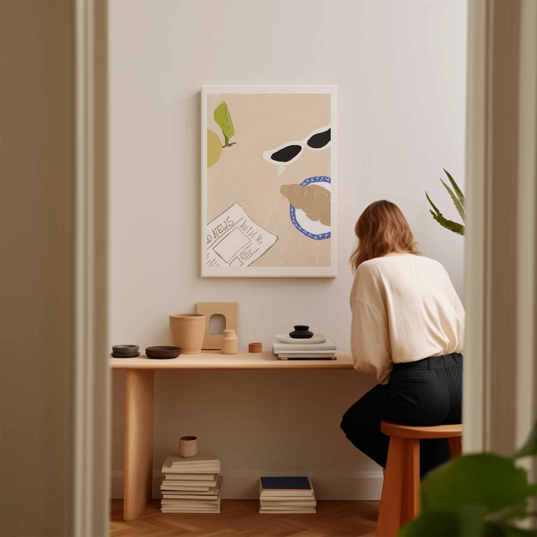 Ontspannen Zondagochtend Stilleven Kunstwerk-canvas-dibond-plexiglas-wanddecoratie-WallArtistic