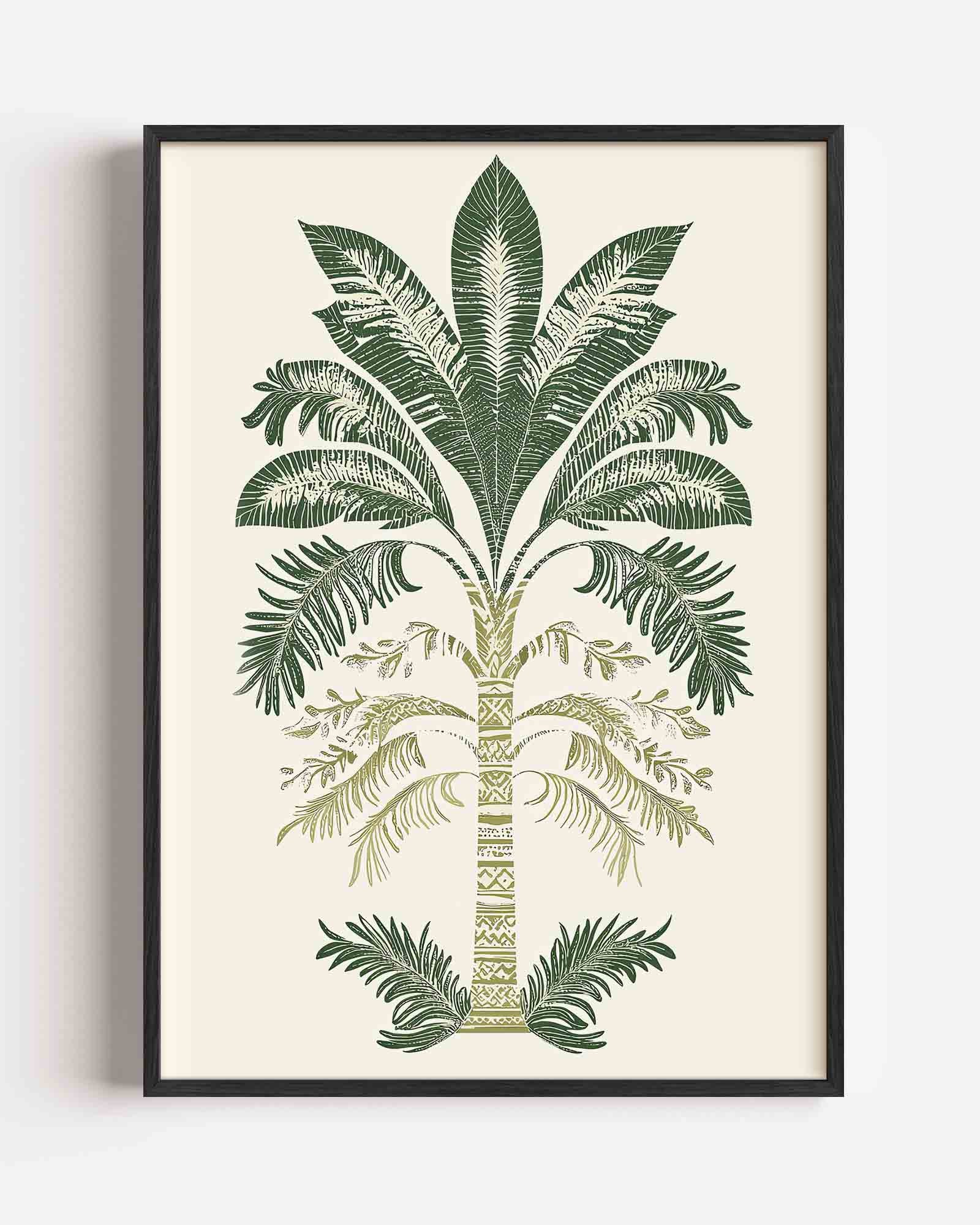 Palmboom illustratie Poster
