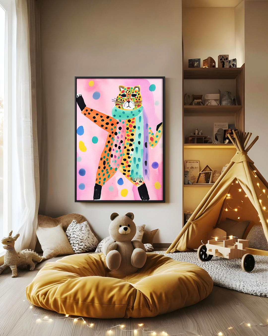 Vrolijke dierenfiguur Kunstwerk