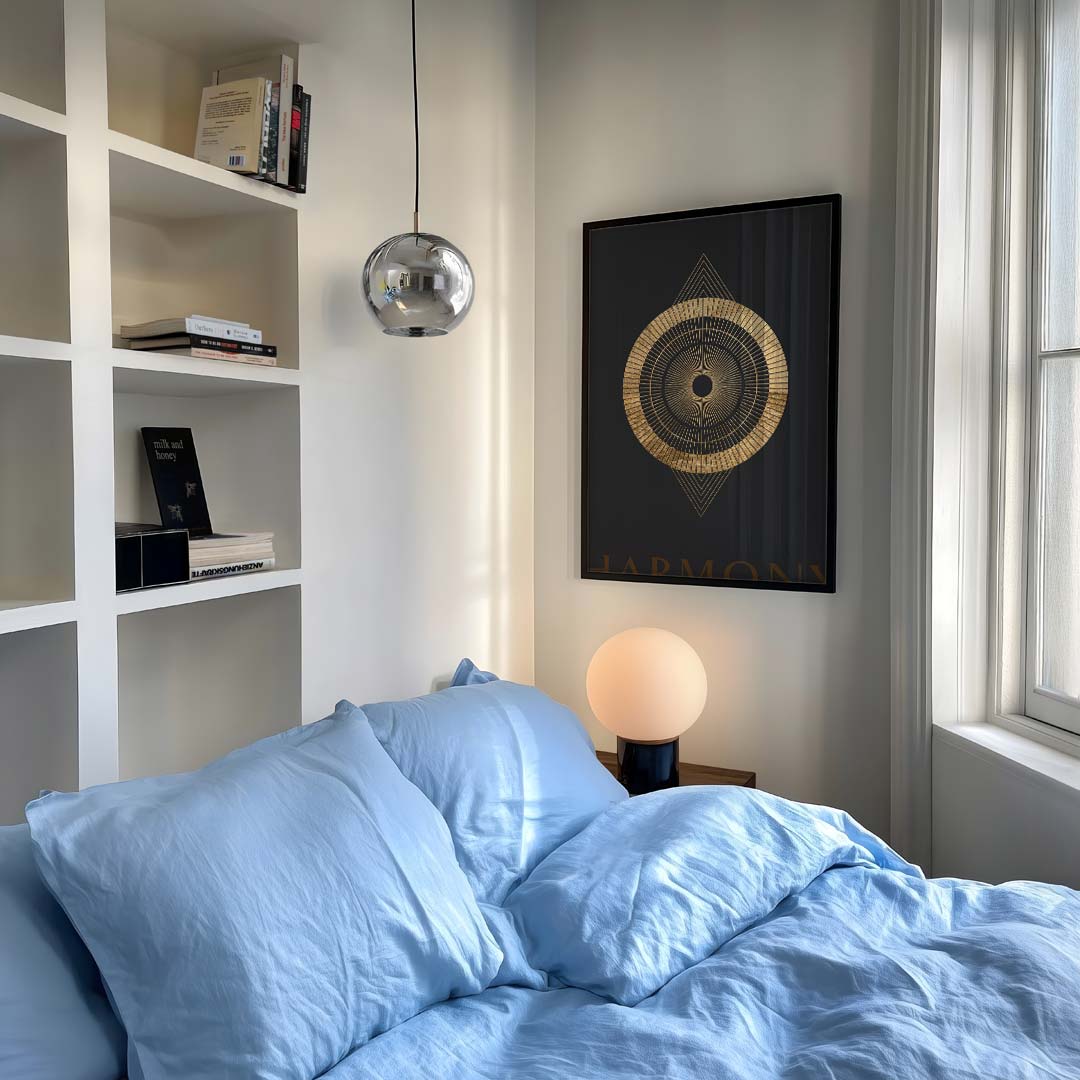 Gouden Harmonie Mandala Poster-WallArtistic
