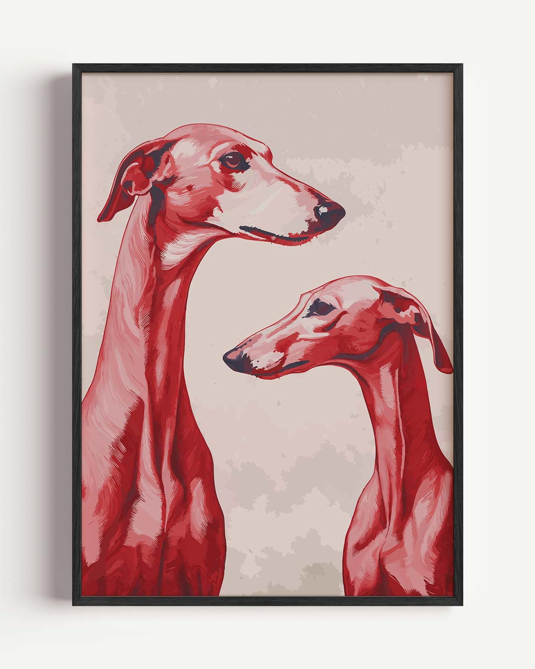 Stijlvolle Windhonden Poster-WallArtistic