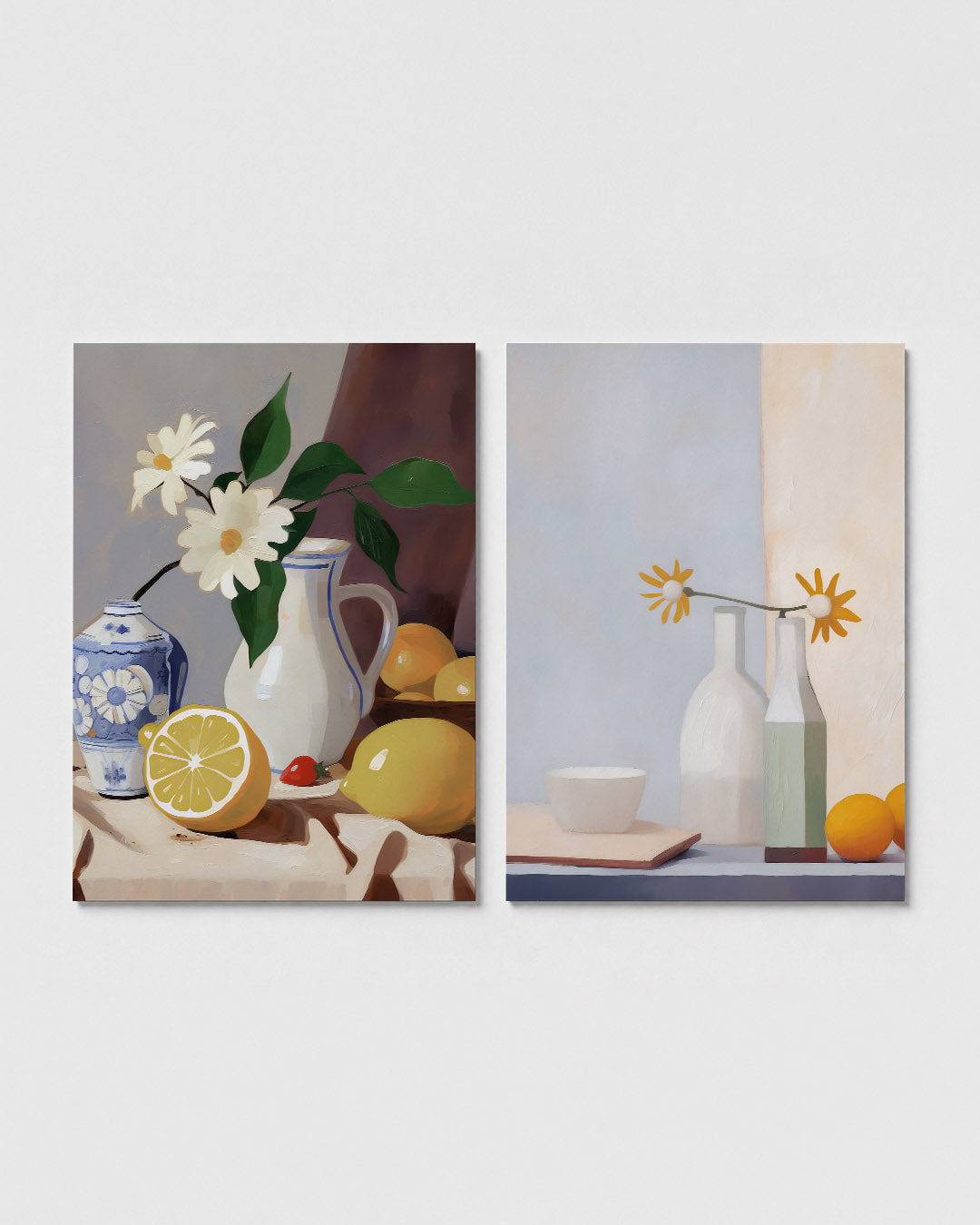 Vruchten en bloemen Posterset