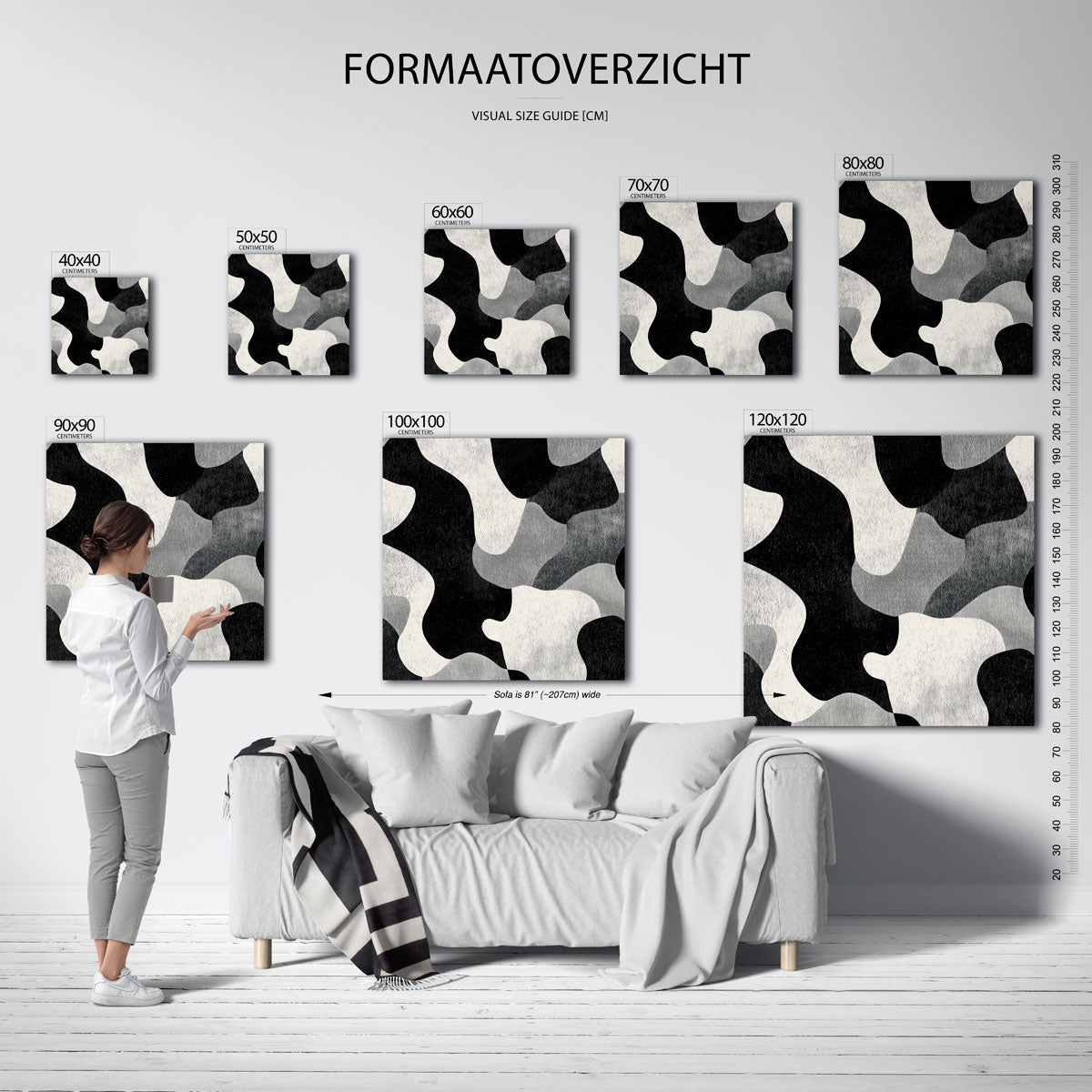 Abstracte vormen Poster