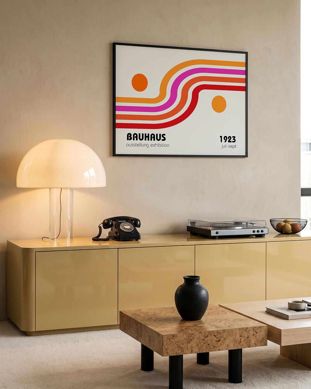 Kleurvolle lijnenspel Poster