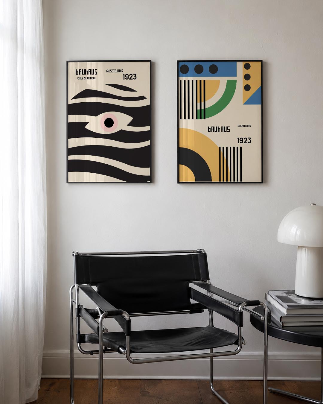 Golvend lijnenspel Posterset