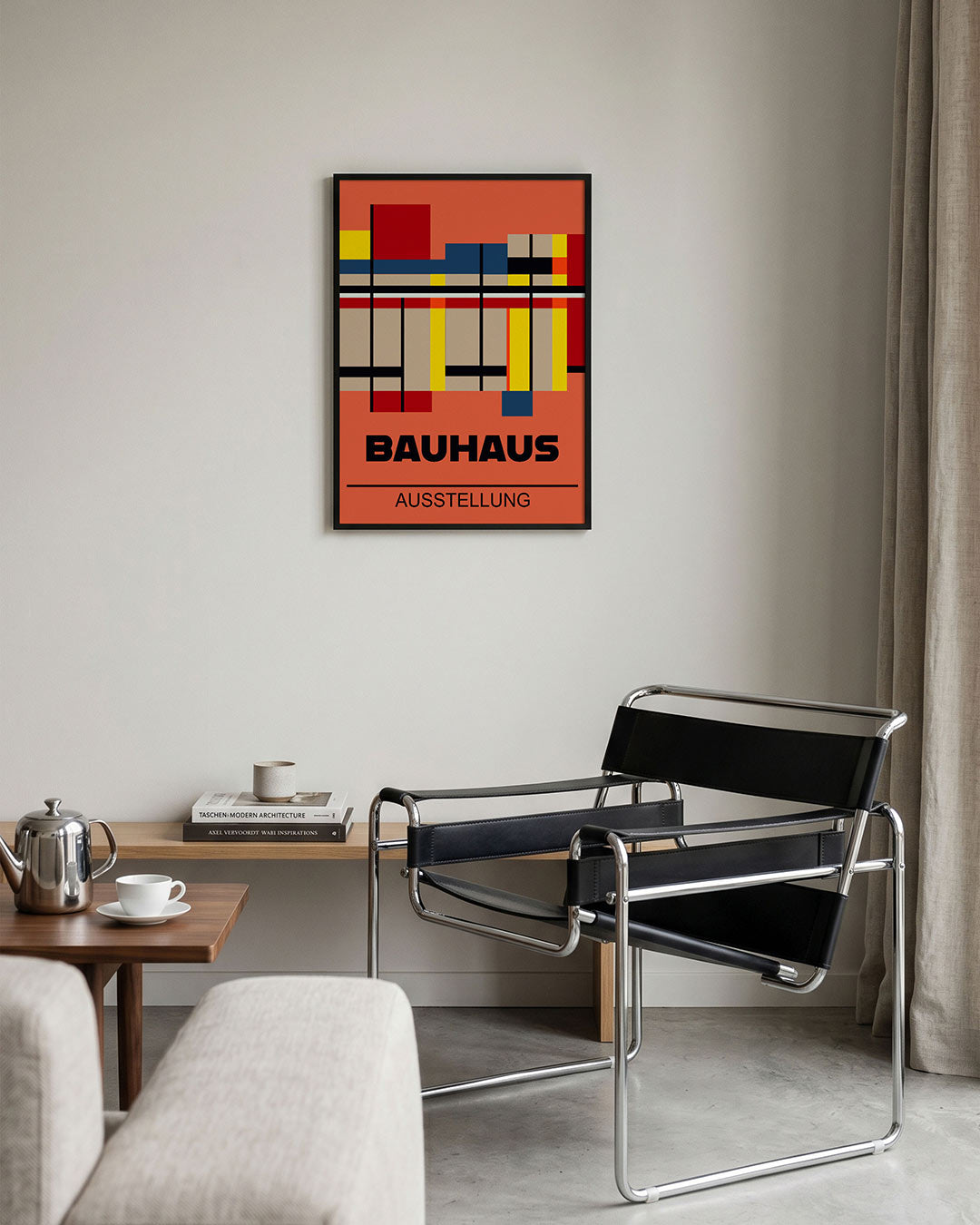 Kleurrijke lijnstructuur Poster