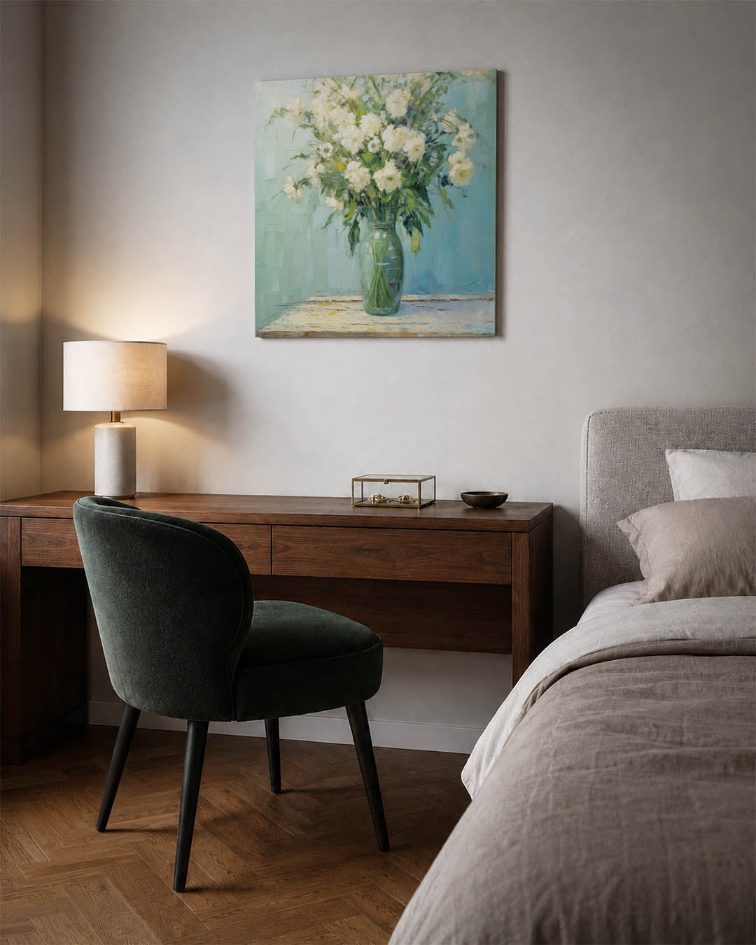 Bloemen in vaas Kunstwerk