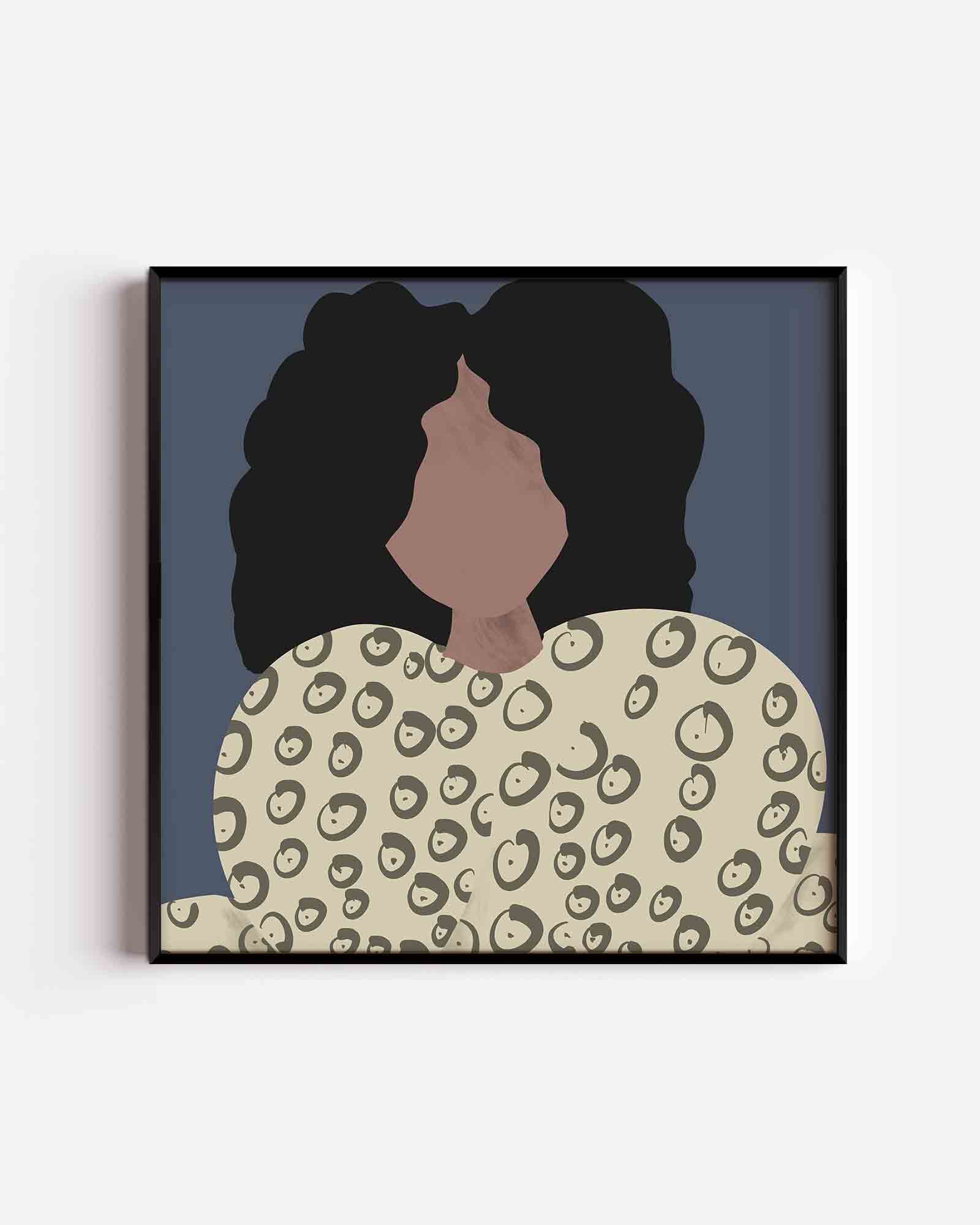Vrouw met patroon Poster